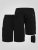 D555 Robinson 1 Fleece Cargo Σορτς με Ελαστική Μέση Μαύρο - Αθλητικές φόρμες/σορτσάκια - Αθλητικές Φόρμες ανδρικεσ μεγάλα μεγέθη