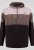 D555 Fitzgerald Zip Through Hoody With Cut & Sew Panels Μαύρο - φούτερ/Φούτερ με κουκούλα - φούτερ/Φούτερ με κουκούλα ανδρικά μεγάλα μεγέθη 