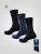 D555 Harold 3 Extra Wide Comfort Fit Socks 3-pack Navy/Denim - Εσώρουχα/Μαγιό - Aνδρικά Εσώρουχα μεγάλα μεγέθη