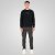 Double Outfitters MTOP-1151 Φούτερ Μαύρο - φούτερ/Φούτερ με κουκούλα - φούτερ/Φούτερ με κουκούλα ανδρικά μεγάλα μεγέθη 