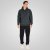 Double Outfitters MTOP-1160 Φούτερ με κουκούλα και φερμουάρ Σκούρο πράσινο - φούτερ/Φούτερ με κουκούλα - φούτερ/Φούτερ με κουκούλα ανδρικά μεγάλα μεγέθη 