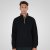 Double Outfitters MTOP-1163 Φούτερ με μισό φερμουάρ Μαύρο - φούτερ/Φούτερ με κουκούλα - φούτερ/Φούτερ με κουκούλα ανδρικά μεγάλα μεγέθη 