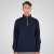 Double Outfitters MTOP-1163 Φούτερ με μισό φερμουάρ Μπλε μαρέν - φούτερ/Φούτερ με κουκούλα - φούτερ/Φούτερ με κουκούλα ανδρικά μεγάλα μεγέθη 
