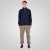 Double Outfitters MTOP-1163 Φούτερ με μισό φερμουάρ Μπλε μαρέν - φούτερ/Φούτερ με κουκούλα - φούτερ/Φούτερ με κουκούλα ανδρικά μεγάλα μεγέθη 