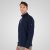 Double Outfitters MTOP-1163 Φούτερ με μισό φερμουάρ Μπλε μαρέν - φούτερ/Φούτερ με κουκούλα - φούτερ/Φούτερ με κουκούλα ανδρικά μεγάλα μεγέθη 