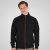 Double Outfitters SEL-1168 Ζακέτα φούτερ με φερμουάρ Μαύρο - φούτερ/Φούτερ με κουκούλα - φούτερ/Φούτερ με κουκούλα ανδρικά μεγάλα μεγέθη 