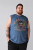Kam Jeans 5763 Hawaii Surf Vest Vintage Indigo - Μακό μπλουζάκια - Aνδρικά μπλουζεσ μεγάλα μεγέθη