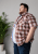 Kam Jeans 6368 Checked Short Sleeve Shirt Red - Πουκάμισα - Aνδρικά πουκαμισα μεγαλα μεγάλα μεγέθη