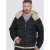 D555 Hudson Hooded Puffer Jacket Navy - Μπουφάν - Aνδρικά μπουφαν μεγάλα μεγέθη
