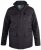D555 Fargo Five Pocket Jacket With Ribbed Neck and Inner Quilting Black - Μπουφάν - Aνδρικά μπουφαν μεγάλα μεγέθη