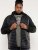 D555 Thorpe Hooded Quilted Jacket With Fleece Sleeves And Removable Fleece Hood - Μπουφάν - Aνδρικά μπουφαν μεγάλα μεγέθη