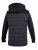 D555 Hampshire Hooded Quilted Jacket Black - Μπουφάν - Aνδρικά μπουφαν μεγάλα μεγέθη