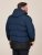 D555 Hank Ripstop Contrast Panelled Padded Hooded Jacket Μπλε μαρέν - Μπουφάν - Aνδρικά μπουφαν μεγάλα μεγέθη