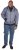 D555 AVERY Blue Speckled Hoody - φούτερ/Φούτερ με κουκούλα - φούτερ/Φούτερ με κουκούλα ανδρικά μεγάλα μεγέθη 