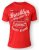 D555 NEAL Brooklyn Crew Neck T-Shirt Red - Μακό μπλουζάκια - Aνδρικά μπλουζεσ μεγάλα μεγέθη