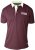 D555 NASH Short Sleeve Rugby Shirt Burgundy - Πόλο μπλουζάκια - Aνδρικά μπλουζακια πολο μεγάλα μεγέθη