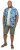 D555 ENRIQUE Short Sleeve Hawaiian Leaf Shirt & T-shirt Combo - Πουκάμισα - Aνδρικά πουκαμισα μεγαλα μεγάλα μεγέθη