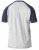 D555 HIRALDO T-Shirt Grey/Navy - Μακό μπλουζάκια - Aνδρικά μπλουζεσ μεγάλα μεγέθη