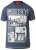 D555 RUEBEN NY City Print T-Shirt Denim - Μακό μπλουζάκια - Aνδρικά μπλουζεσ μεγάλα μεγέθη