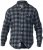D555 Lawton LS Flannel Shirt Grey - Πουκάμισα - Aνδρικά πουκαμισα μεγαλα μεγάλα μεγέθη