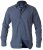 D555 Scott LS Printed Shirt Blue - Πουκάμισα - Aνδρικά πουκαμισα μεγαλα μεγάλα μεγέθη