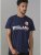 D555 Leon T-shirt Navy - Μακό μπλουζάκια - Aνδρικά μπλουζεσ μεγάλα μεγέθη
