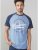 D555 Gunner T-shirt Blue - Μακό μπλουζάκια - Aνδρικά μπλουζεσ μεγάλα μεγέθη