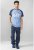 D555 Gunner T-shirt Blue - Μακό μπλουζάκια - Aνδρικά μπλουζεσ μεγάλα μεγέθη