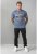 D555 Bradley T-shirt Blue - Μακό μπλουζάκια - Aνδρικά μπλουζεσ μεγάλα μεγέθη