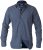 D555 Scott LS Printed Shirt Blue - Πουκάμισα - Aνδρικά πουκαμισα μεγαλα μεγάλα μεγέθη