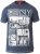 D555 RUEBEN NY City Print T-Shirt Denim - Μακό μπλουζάκια - Aνδρικά μπλουζεσ μεγάλα μεγέθη
