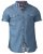 D555 Nathan Short Sleeve Shirt Blue - Πουκάμισα - Aνδρικά πουκαμισα μεγαλα μεγάλα μεγέθη