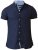 D555 Norman Short Sleeve Oxford Shirt Navy - Πουκάμισα - Aνδρικά πουκαμισα μεγαλα μεγάλα μεγέθη