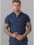 D555 Norman Short Sleeve Oxford Shirt Navy - Πουκάμισα - Aνδρικά πουκαμισα μεγαλα μεγάλα μεγέθη