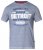 D555 Darcy Embroidered T-shirt Blue - Μακό μπλουζάκια - Aνδρικά μπλουζεσ μεγάλα μεγέθη