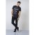D555 Phillip T-shirt Black - Μακό μπλουζάκια - Aνδρικά μπλουζεσ μεγάλα μεγέθη