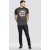 D555 Dallas T-shirt Charcoal - Μακό μπλουζάκια - Aνδρικά μπλουζεσ μεγάλα μεγέθη