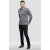 D555 Brockville Long Sleeve Polo Grey - Πόλο μπλουζάκια - Aνδρικά μπλουζακια πολο μεγάλα μεγέθη
