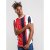 D555 Bancroft T-shirt Red/Navy - Μακό μπλουζάκια - Aνδρικά μπλουζεσ μεγάλα μεγέθη
