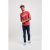 D555 Shelton T-shirt Red - Μακό μπλουζάκια - Aνδρικά μπλουζεσ μεγάλα μεγέθη