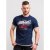 D555 Finn T-shirt Navy - Μακό μπλουζάκια - Aνδρικά μπλουζεσ μεγάλα μεγέθη