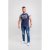 D555 Jones T-shirt Navy - Μακό μπλουζάκια - Aνδρικά μπλουζεσ μεγάλα μεγέθη