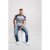 D555 Jones T-shirt Grey - Μακό μπλουζάκια - Aνδρικά μπλουζεσ μεγάλα μεγέθη