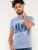 D555 Hobart LA Printed T-Shirt Blue - Μακό μπλουζάκια - Aνδρικά μπλουζεσ μεγάλα μεγέθη