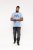 D555 Hobart LA Printed T-Shirt Blue - Μακό μπλουζάκια - Aνδρικά μπλουζεσ μεγάλα μεγέθη