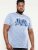 D555 Hobart LA Printed T-Shirt Blue - Μακό μπλουζάκια - Aνδρικά μπλουζεσ μεγάλα μεγέθη