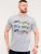 D555 Bathurst Custom Classics Motorbike Printed T-Shirt Grey - Μακό μπλουζάκια - Aνδρικά μπλουζεσ μεγάλα μεγέθη