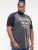 D555 Lismore Raglan Sleeve San Diego Printed T-Shirt Charcoal - Μακό μπλουζάκια - Aνδρικά μπλουζεσ μεγάλα μεγέθη