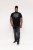 D555 Willoughby NYC Dot Printed T-Shirt Black - Μακό μπλουζάκια - Aνδρικά μπλουζεσ μεγάλα μεγέθη