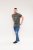 D555 Hereford Brooklyn Motorbike Printed Ringer T-Shirt Khaki - Μακό μπλουζάκια - Aνδρικά μπλουζεσ μεγάλα μεγέθη